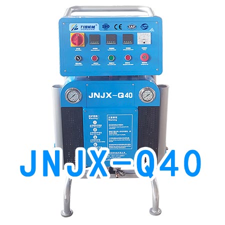 冷庫(kù)墻體保溫聚氨酯噴涂機(jī)現(xiàn)場(chǎng)施工(圖2) JNJX-Q40聚氨酯噴涂機(jī)